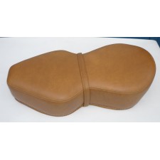 SEAT COMPLETE -- GUITAR TYPE - LIGHT BROWN - GENUINE BUFFALO LEATHER --SEWED ACCORDING TO THE ORIGINAL - (CZECH HANDMADE - BEST QUALITY ON MARKET)